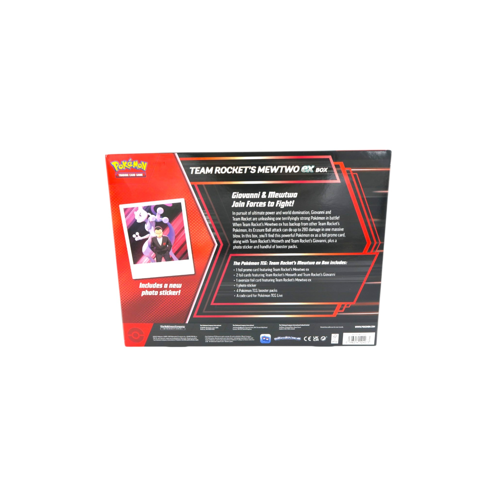 Pokémon TCG: Team Rocket's Mewtwo ex Box