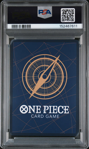 PSA 10 Gem Mint Tashigi EB03-018 Special Alternate Art One Piece Card Game English slab front.