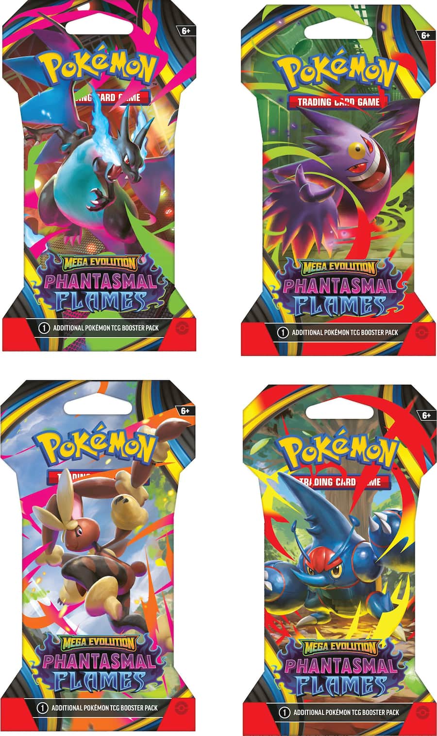 Pokémon TCG: Mega Evolution—Phantasmal Flames Sleeved Booster Pack